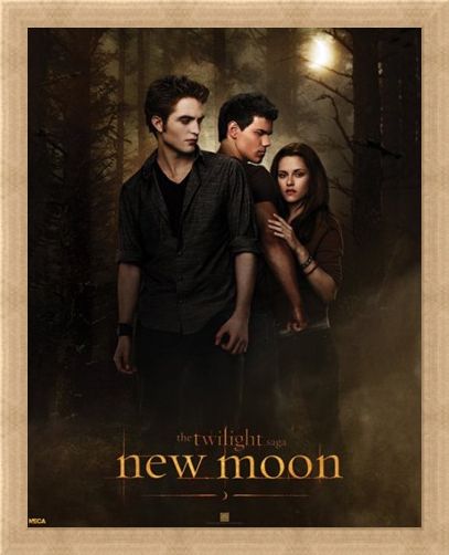 Framed Framed Bella with Edward and Jacob - Who will she choose in the Twilight Saga?