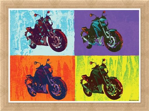Framed Framed Sixties Chopper - Multicolour Motorcycles
