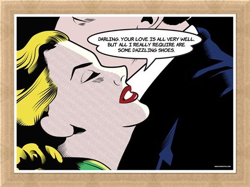 Framed Framed Some Dazzling Shoes - Pop Art