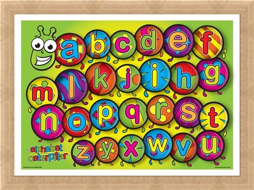 Framed Framed The Alphabet Caterpillar - Learn the Alphabet in Style
