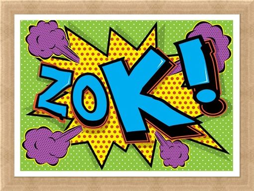 Framed Framed Zok! - Pop Art Explosion