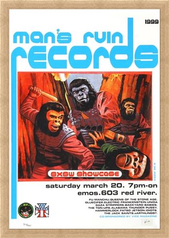 Framed Framed Man's Ruin Records SXSW Promo - Frank Kozik