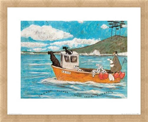 Framed Framed Dogger, Fisher, Light Vessel Automatic - Sam Toft