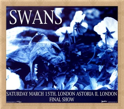 Framed Framed Swans at London Astoria II - Frank Kozik