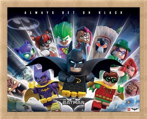 Framed Framed Always Bet On Black - Lego Batman