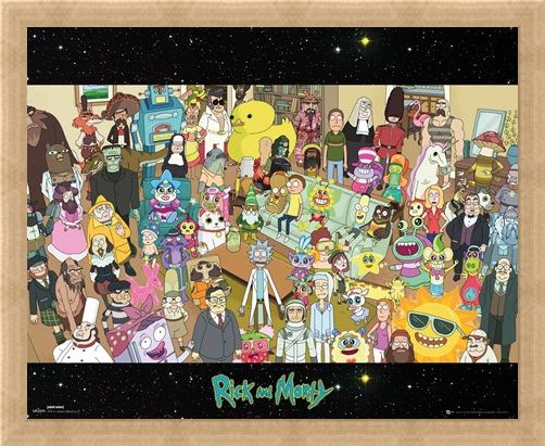 Framed Framed Cast - Rick and Morty