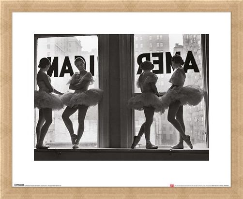 Framed Framed Ballet Dancers in Window - Time Life
