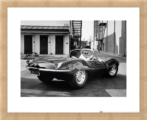 Framed Framed Steve McQueen - Jaguar - Time Life