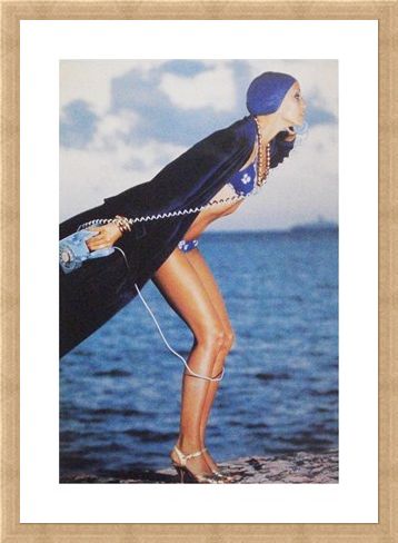 Framed Framed Jerry Hall, Jamaica May 1975 - Norman Parkinson