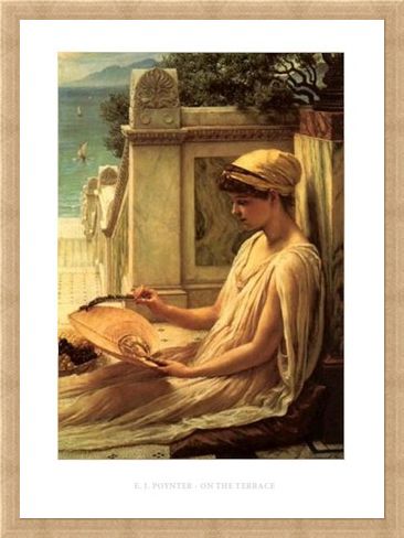 Framed Framed On the Terrace - Edward Poynter