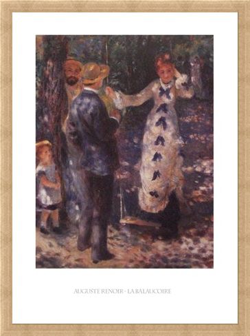 Framed Framed The Balançoire (The Swing) - Auguste Renoir