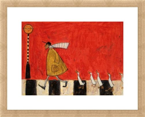 Framed Framed Crossing with Ducks - Sam Toft