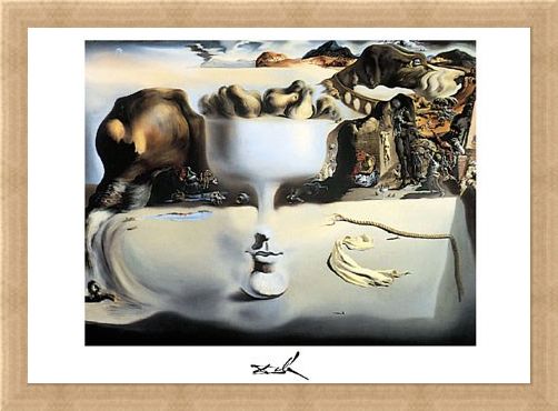 Framed Framed Apparition of a Face and Fruitdish, 1938 - Salvador Dali