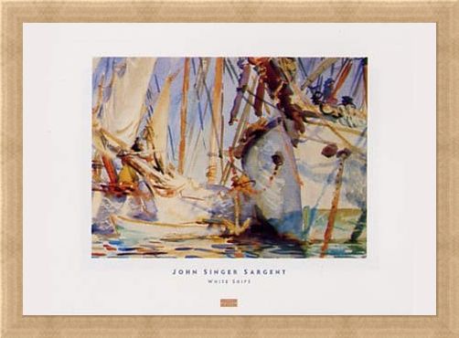 Framed Framed White Ships - John Singer Sargent