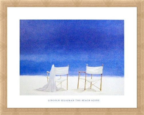 Framed Framed The Beach Scene - Lincoln Seligman