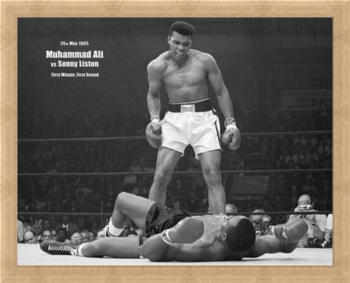 Framed Framed History in the Making - Muhammad Ali Vs Sonny Liston