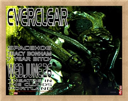 Framed Framed Frank Kozik Everclear Live at Theatre in the Clouds Limited Edition Print -