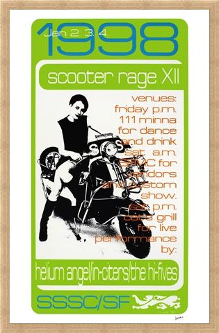 Framed Framed Scooter Rage XII - Frank Kozik