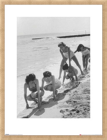 Framed Framed Models Playing Leap Frog - Time Life