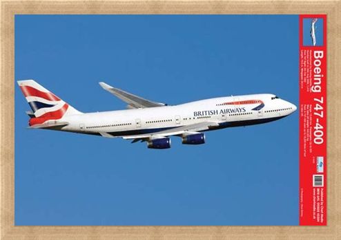 Framed Framed Boeing 747-400 - Jumbo Jet