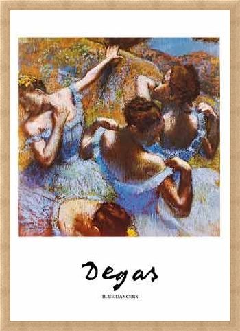 Framed Framed Blue Dancer - Edgar Degas