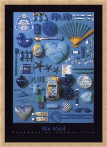 Framed Framed Blue Mood - Andrea Tilk