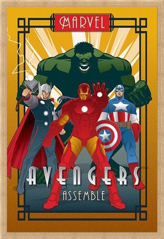 Framed Framed Avengers Assemble - Marvel Deco