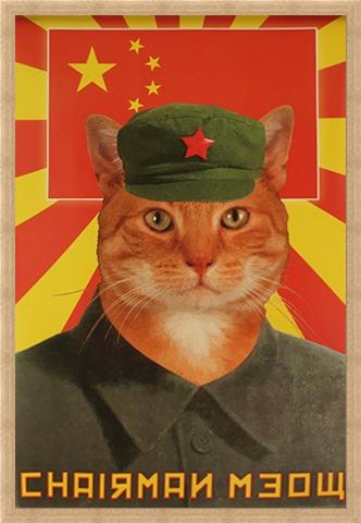 Framed Framed Chairman Meow - Calling All Meowists