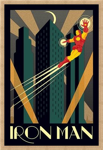 Framed Framed Iron Man - Marvel Deco