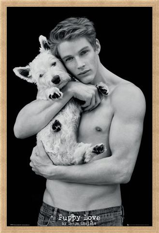 Framed Framed Puppy Love - Tanya Chalkin