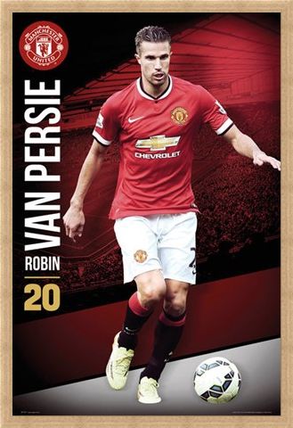Framed Framed Robin Van Persie - Manchester United Football Club