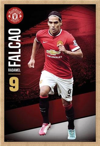 Framed Framed Radamel Falcao - Manchester United Football Club