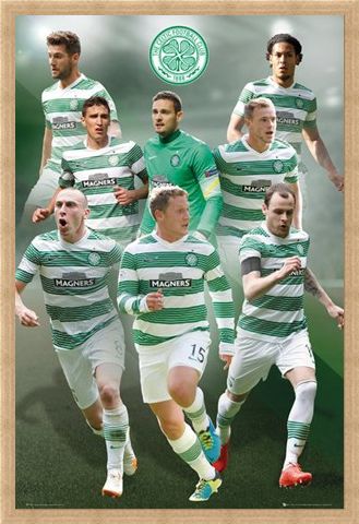 Framed Framed Star Players - Celtic Football Club 2014/15