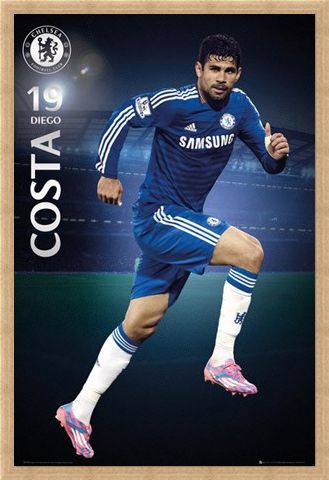 Framed Framed Diego Costa - Chelsea Football Club