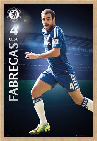 Framed Framed Cesc Fabregas - Chelsea Football Club
