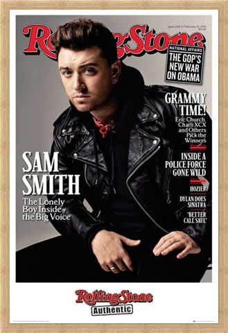 Framed Framed Rolling Stone Magazine - Sam Smith