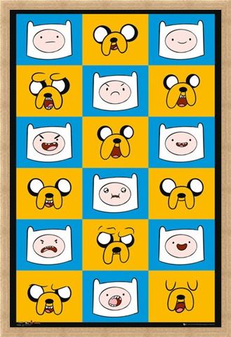 Framed Framed Finn & Jake Funny Faces - Adventure Time