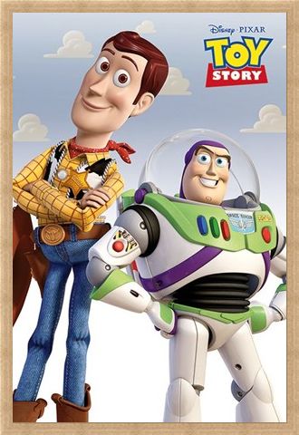 Framed Framed Woody & Buzz - Toy Story