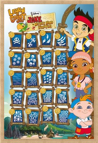 Framed Framed Learn To Count - James & The Neverland Pirates