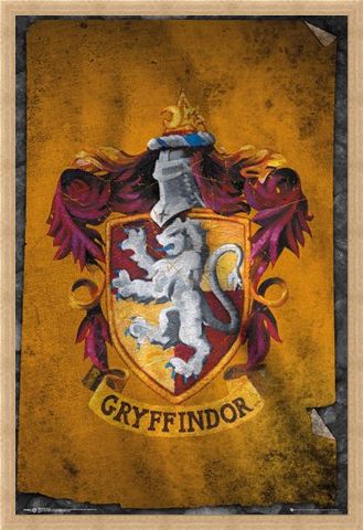 Framed Framed Gryffindor Flag - Harry Potter