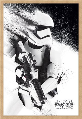 Framed Framed Stormtrooper Paint - Star Wars Episode VII The Force Awakens