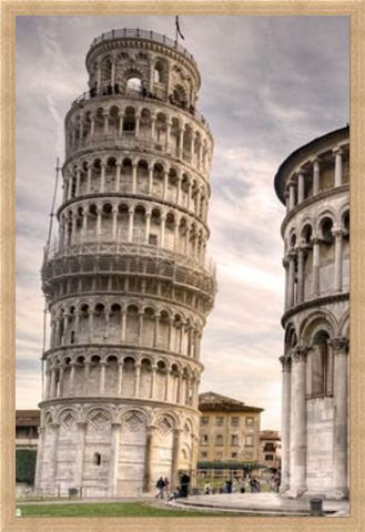 Framed Framed Italy's Finest - The Leaning Tower Of Pisa