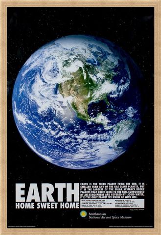 Framed Framed Home Sweet Home - Planet Earth