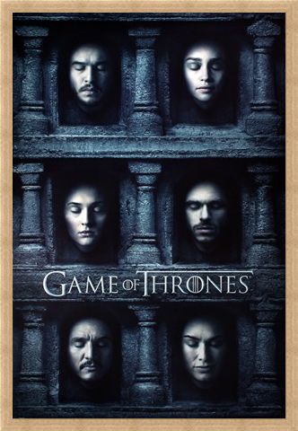 Framed Framed Hall Of Faces - Game Of Thrones