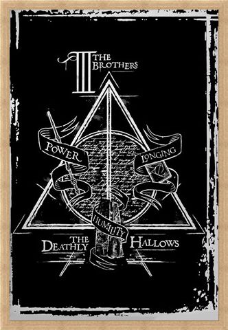 Framed Framed Deathly Hallows Graphic - Harry Potter