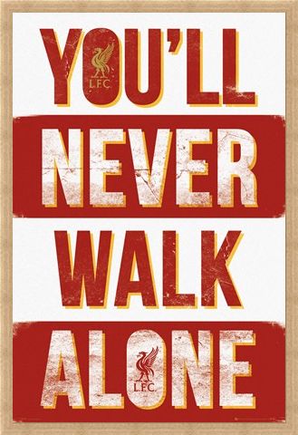 Framed Framed Liverpool You'll Never Walk Alone - Liverpool Football Club