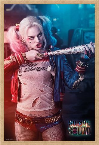 Framed Framed Harley Quinn - Baseball Gun - Suicide Squad