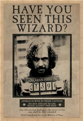 Framed Framed Wanted Sirius Black - Harry Potter