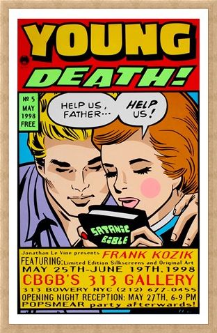 Framed Framed Young Death! - Frank Kozik