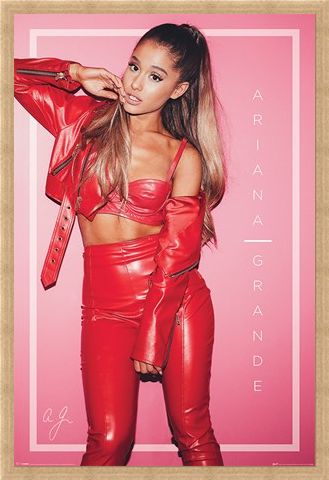 Framed Framed Red Pose - Ariana Grande